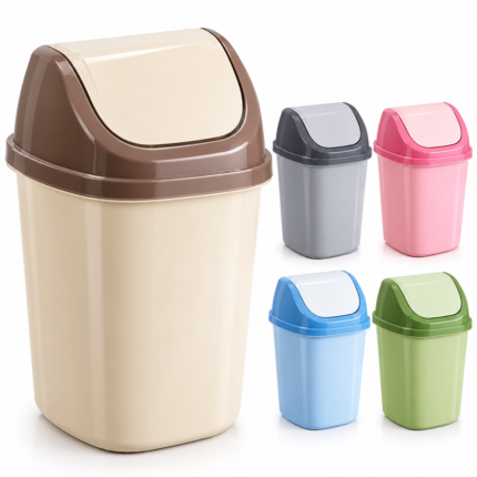 Premium Plastic Dustbin with Swing Lid